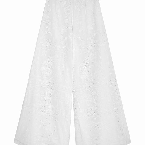 Buy Go Colors Women Off White Solid Wrinkle Resistant Wide Leg Palazzos -  Palazzos for Women 7286982 | Myntra